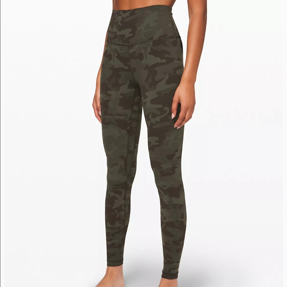 Lululemon Align High Rise Full Length Camo Leggings size 8
